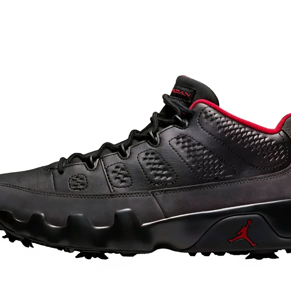 Nike Air Jordan 9 Golf Retro Black Charcoal True Red Mens FJ5934-002 Size 7.5